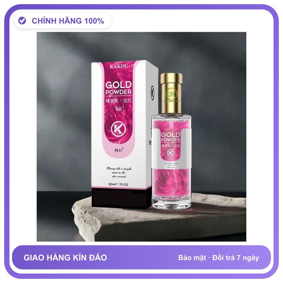 Nước Hoa Tăng Sinh Lý Nam Và Nữ cực mạnh Kakou Gold powder Chai 50ml - Hương Quyến Rũ Cuốn Hút Hàng Nhập Khẩu Chính Hãng