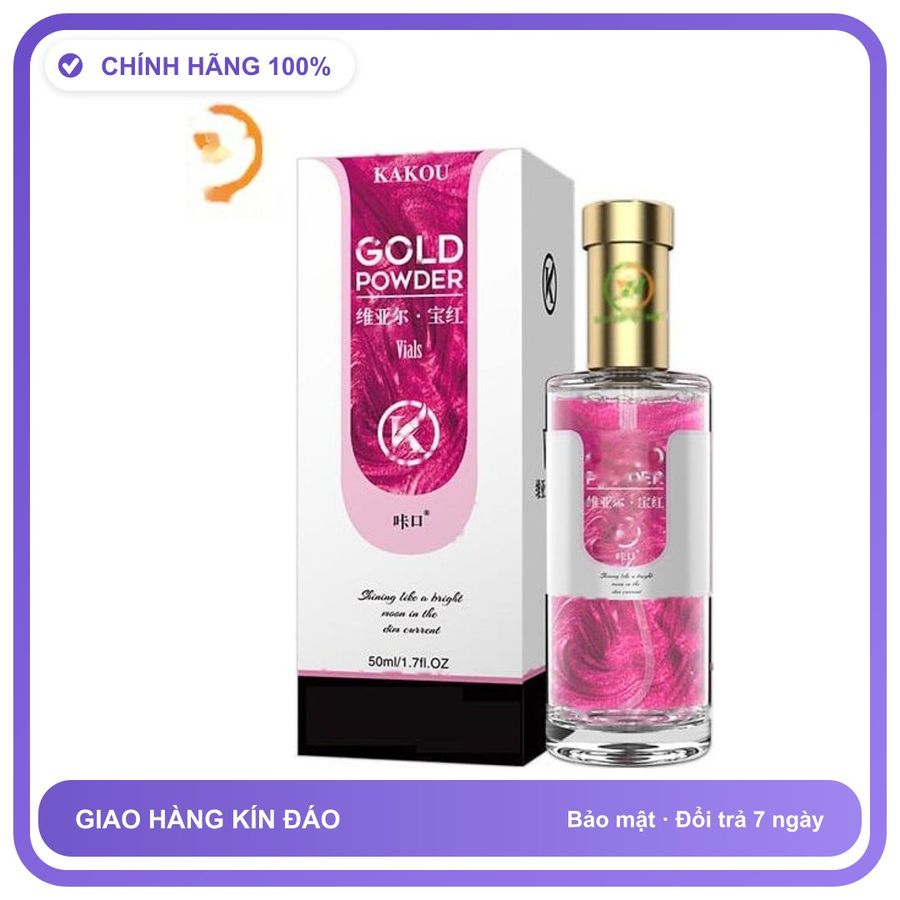 Nước Hoa Tăng Sinh Lý Nam Và Nữ cực mạnh Kakou Gold powder Chai 50ml - Hương Quyến Rũ Cuốn Hút Loại Tốt Chính Hãng