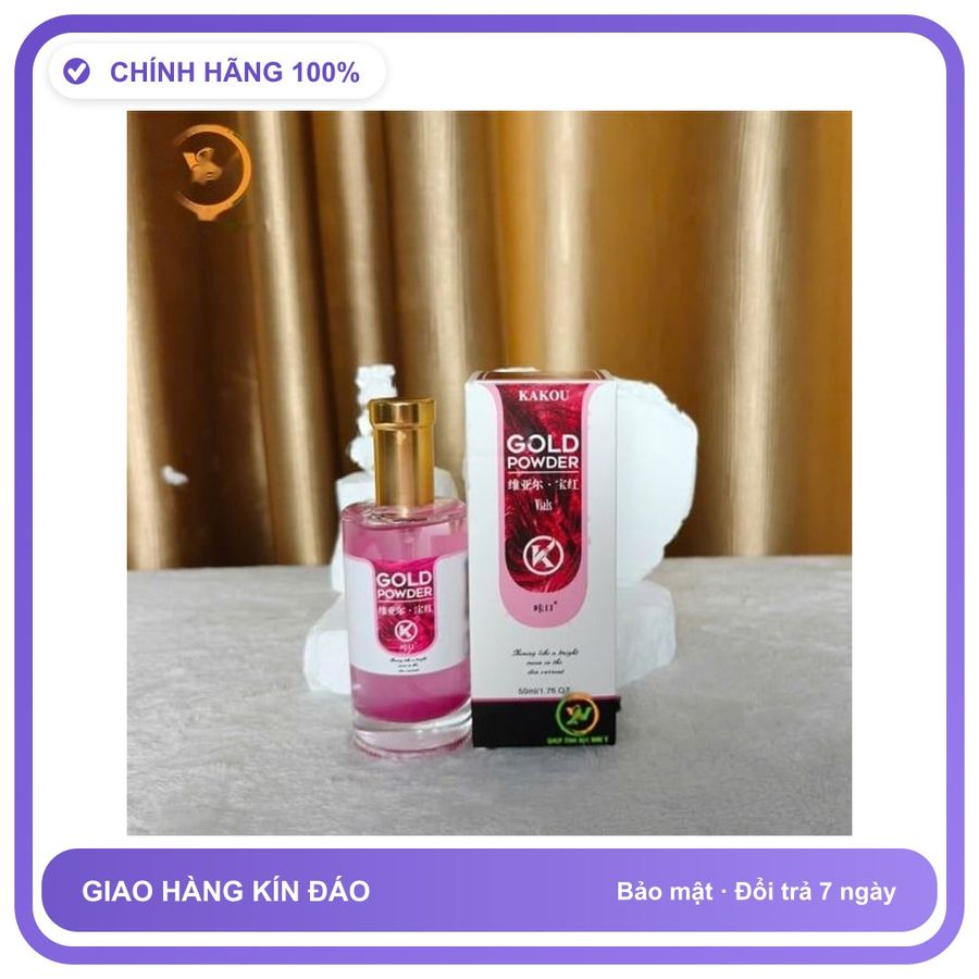 Nước Hoa Tăng Sinh Lý Nam Và Nữ cực mạnh Kakou Gold powder Chai 50ml - Hương Quyến Rũ Cuốn Hút Hàng Chuẩn Chính Hãng
