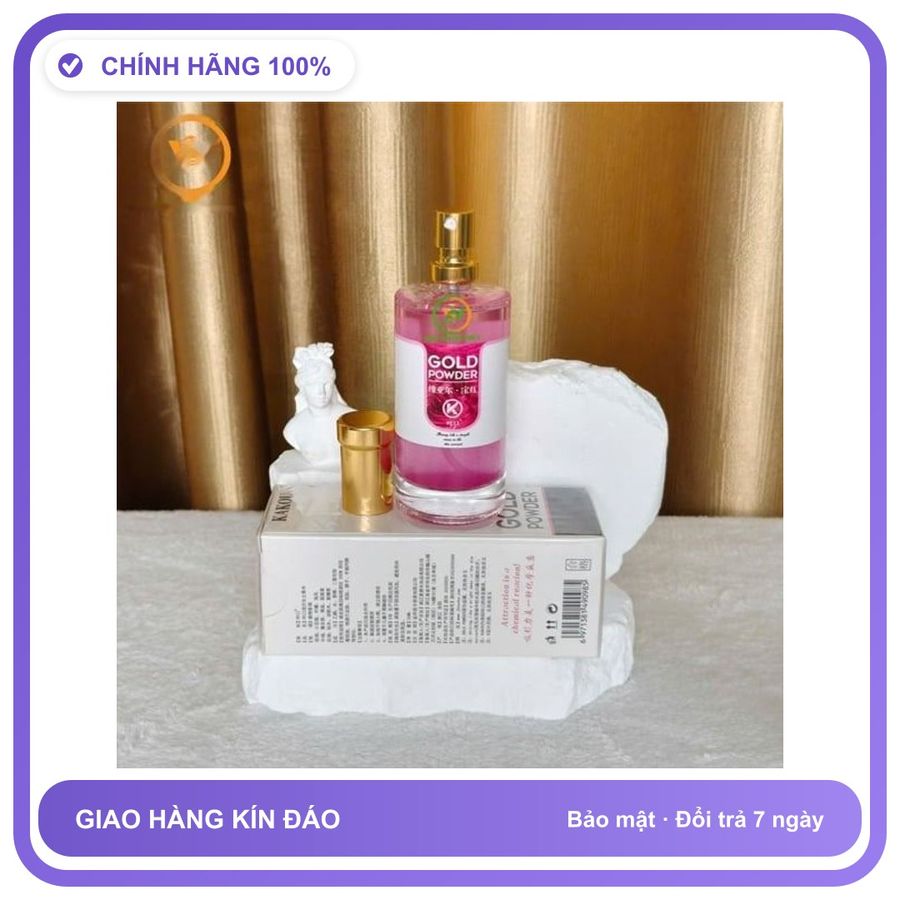 Nước Hoa Tăng Sinh Lý Nam Và Nữ cực mạnh Kakou Gold powder Chai 50ml - Hương Quyến Rũ Cuốn Hút Chính Hãng An Toàn Tiện Lợi Giao Nhanh Toàn Quốc Loại 1