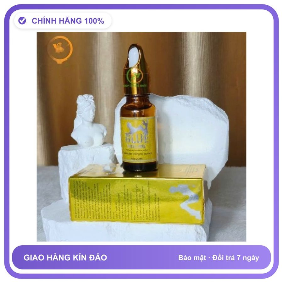 Sản phẩm hỗ trợ tăng sinh lý Blue Wizard Gold cực mạnh 20ml Dành Cho Nữ - Tăng Ham Muốn Thăng Hoa Hàng Nhập Khẩu