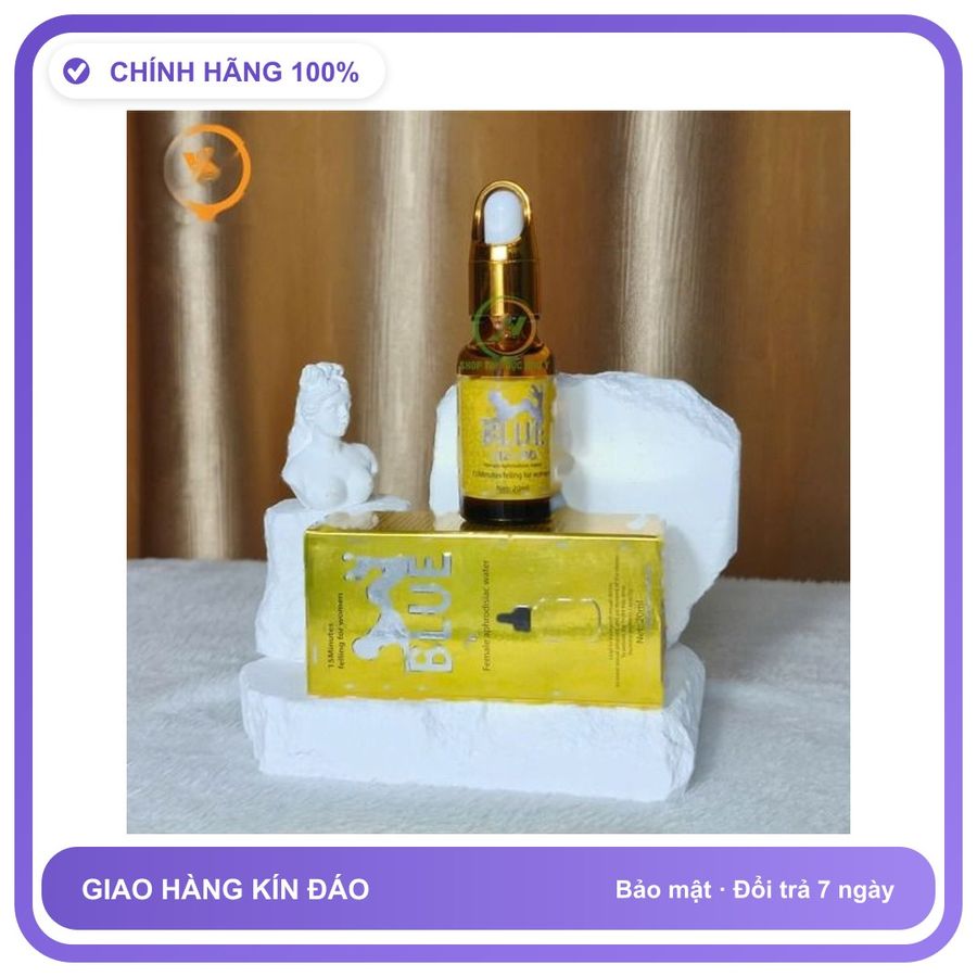 Sản phẩm hỗ trợ tăng sinh lý Blue Wizard Gold cực mạnh 20ml Dành Cho Nữ - Tăng Ham Muốn Thăng Hoa Bản Tiêu Chuẩn