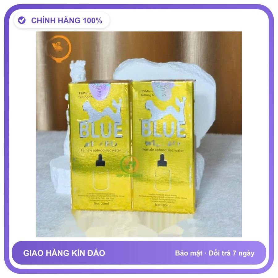 Sản phẩm hỗ trợ tăng sinh lý Blue Wizard Gold cực mạnh 20ml Dành Cho Nữ - Tăng Ham Muốn Thăng Hoa Hàng Chuẩn