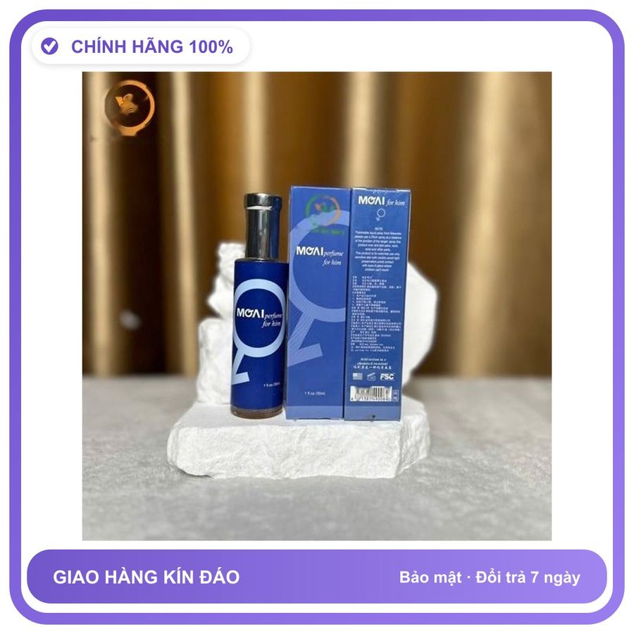 Nước Hoa Tăng Sinh Lý Nam Và Nữ Moai Perfume For Him cực mạnh Chai 30ml - Hương Quyến Rũ Cuốn Hút Mẫu Mới