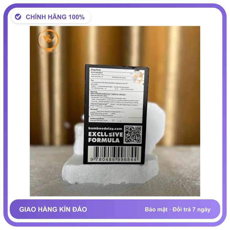 Viên uống hỗ trợ tăng cường sinh lý nam giới Chai xịt chống xuất tinh sớm Bamboo Delay Black Power US Loại Tốt