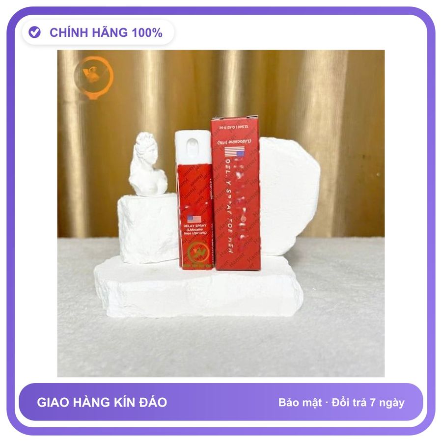 Viên uống hỗ trợ tăng cường sinh lý nam giới Chai xịt HAMER USA chống xuất tinh sớm hộp 1 chai 12,5ml Mẫu Mới