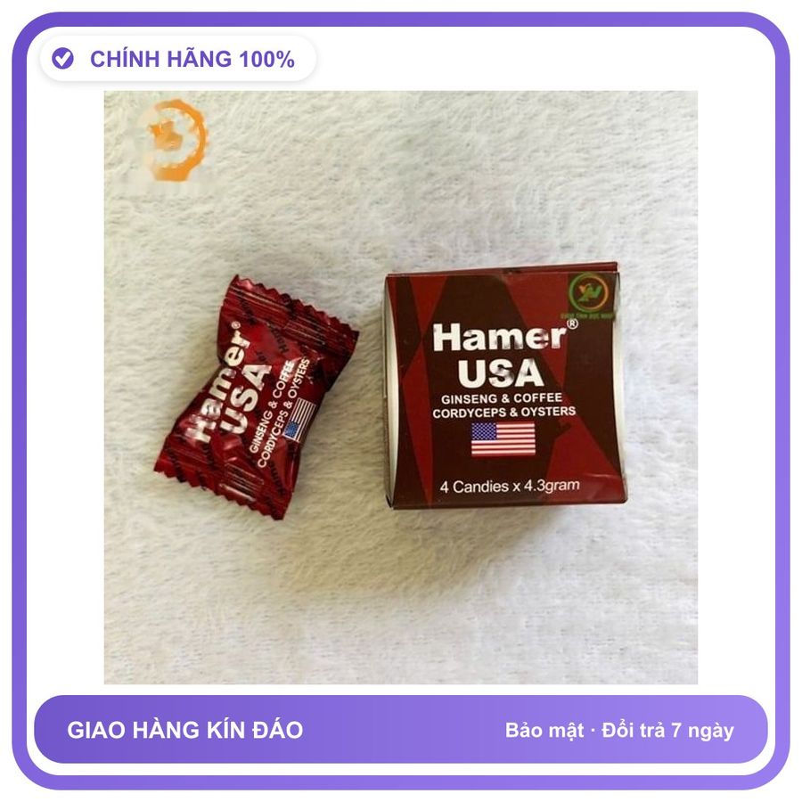 Viên uống hỗ trợ tăng cường sinh lý nam giới Kẹo sâm hamer tăng cường sinh lý mẫu mới của Mỹ Bản Tiêu Chuẩn