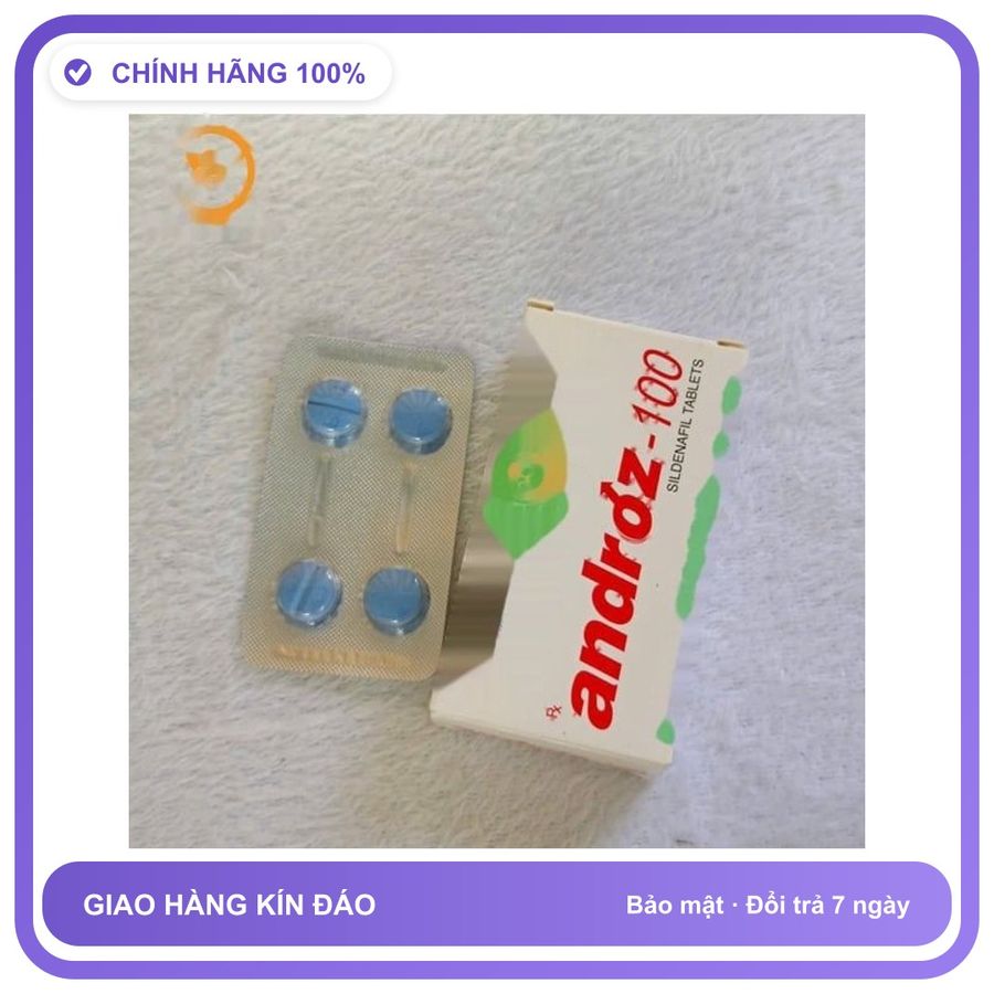 Viên uống hỗ trợ tăng cường sinh lý nam giới tăng cường sinh lý nam Androz-100 dạng viên Chính Hãng An Toàn Tiện Lợi Giao Nhanh Toàn Quốc Hàng Chuẩn