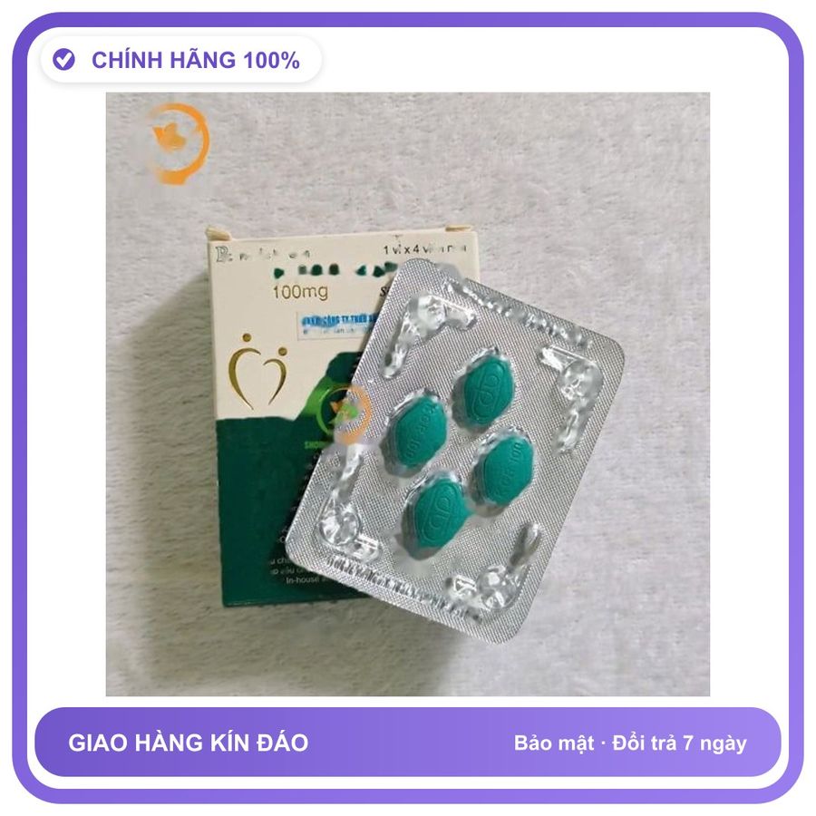 Viên uống hỗ trợ tăng cường sinh lý nam giới tăng cường sinh lý nam KAMAGRA 100mg dạng viên Vỉ 4 Viên Bản Tiêu Chuẩn