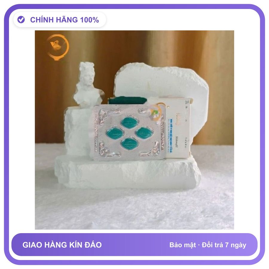 Viên uống hỗ trợ tăng cường sinh lý nam giới tăng cường sinh lý nam KAMAGRA 100mg dạng viên Vỉ 4 Viên Hàng Chuẩn