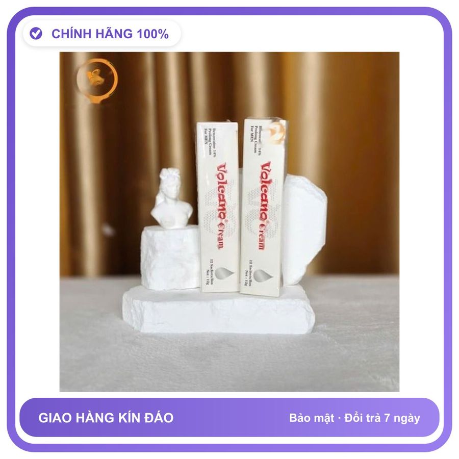 Viên uống hỗ trợ tăng cường sinh lý nam giới Combo 10 gói kem Volcano Cream chống xuất tinh sớm dùng Bản Tiêu Chuẩn