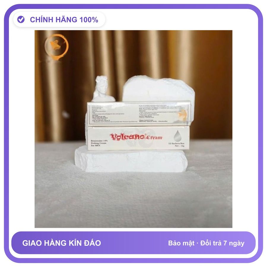 Viên uống hỗ trợ tăng cường sinh lý nam giới Combo 10 gói kem Volcano Cream chống xuất tinh sớm dùng Loại Tốt