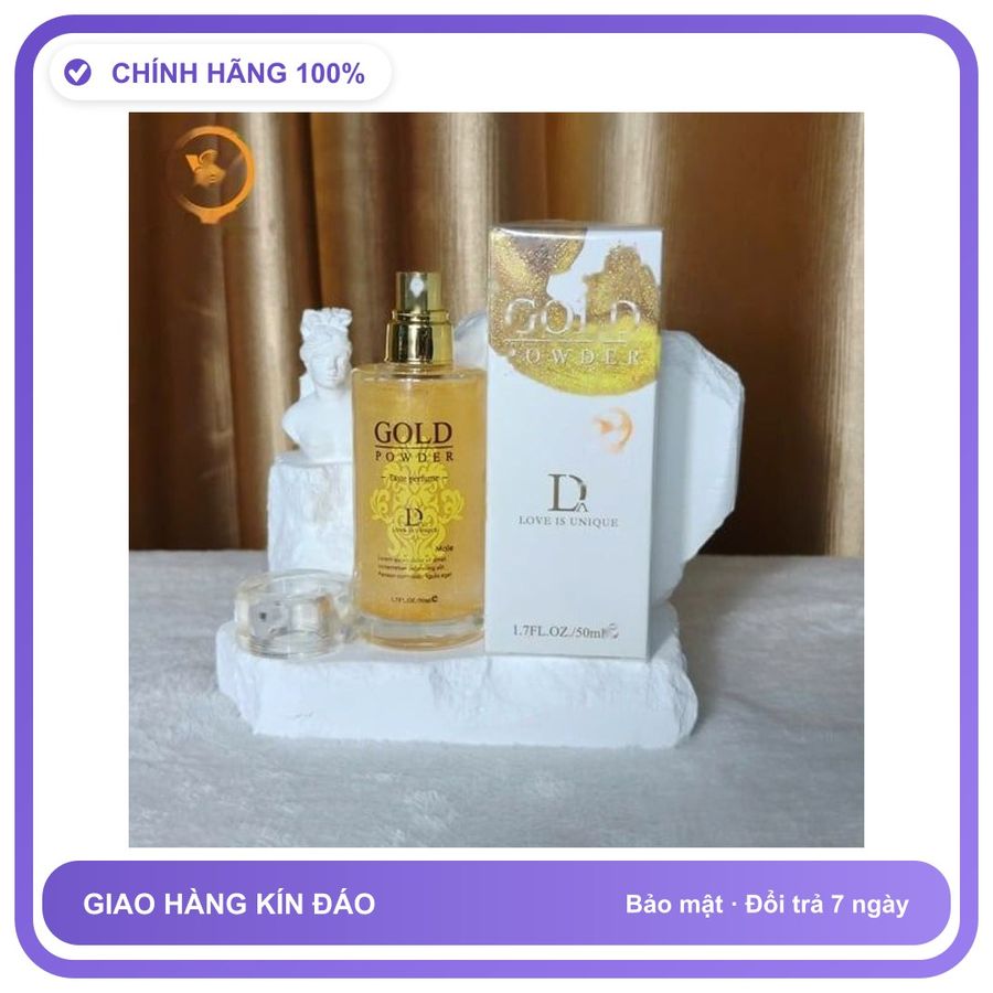 Nước Hoa Tăng Sinh Lý Nam Và Nữ cực mạnh Gold Powder D - Hương Quyến Rũ Cuốn Hút Chính Hãng An Toàn Tiện Lợi Giao Nhanh Toàn Quốc Hàng Nhập Khẩu