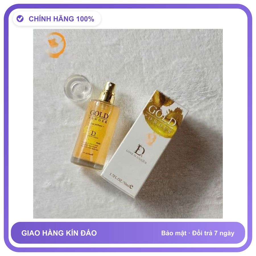 Nước Hoa Tăng Sinh Lý Nam Và Nữ cực mạnh Gold Powder D - Hương Quyến Rũ Cuốn Hút Chính Hãng An Toàn Tiện Lợi Giao Nhanh Toàn Quốc Loại Tốt