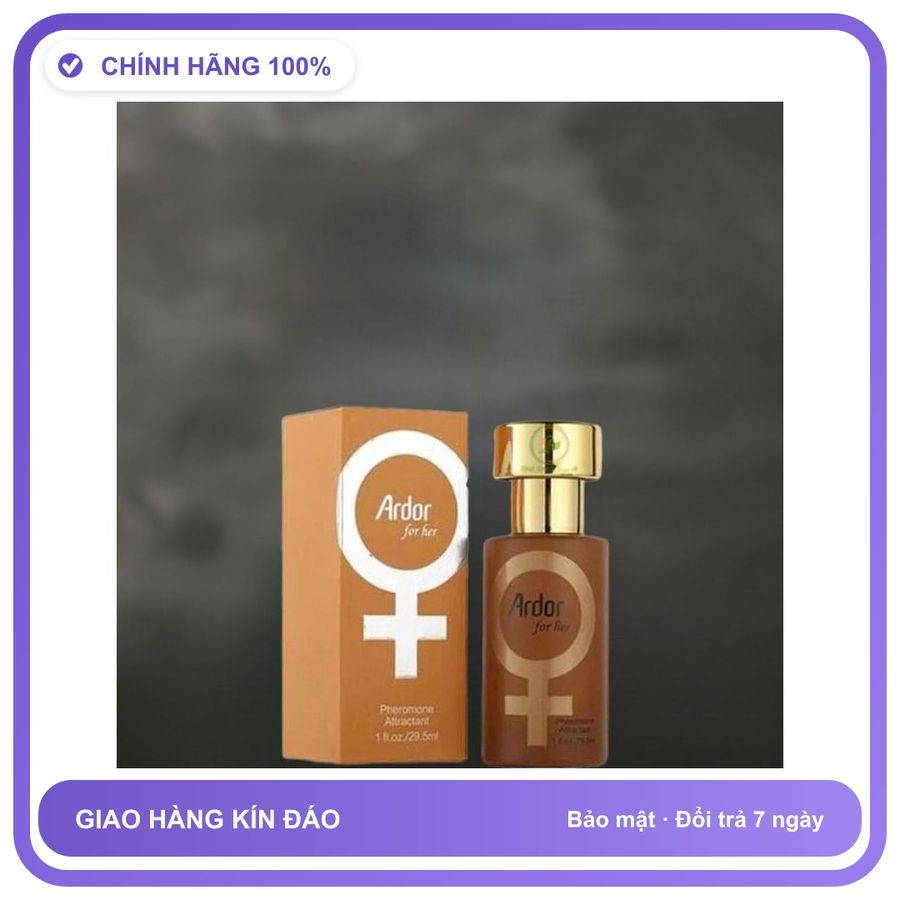 Nước Hoa Tăng Sinh Lý Nam Và Nữ cực mạnh Ardor For Her - Hương Quyến Rũ Cuốn Hút Chính Hãng An Toàn Tiện Lợi Giao Nhanh Toàn Quốc Bản Tiêu Chuẩn