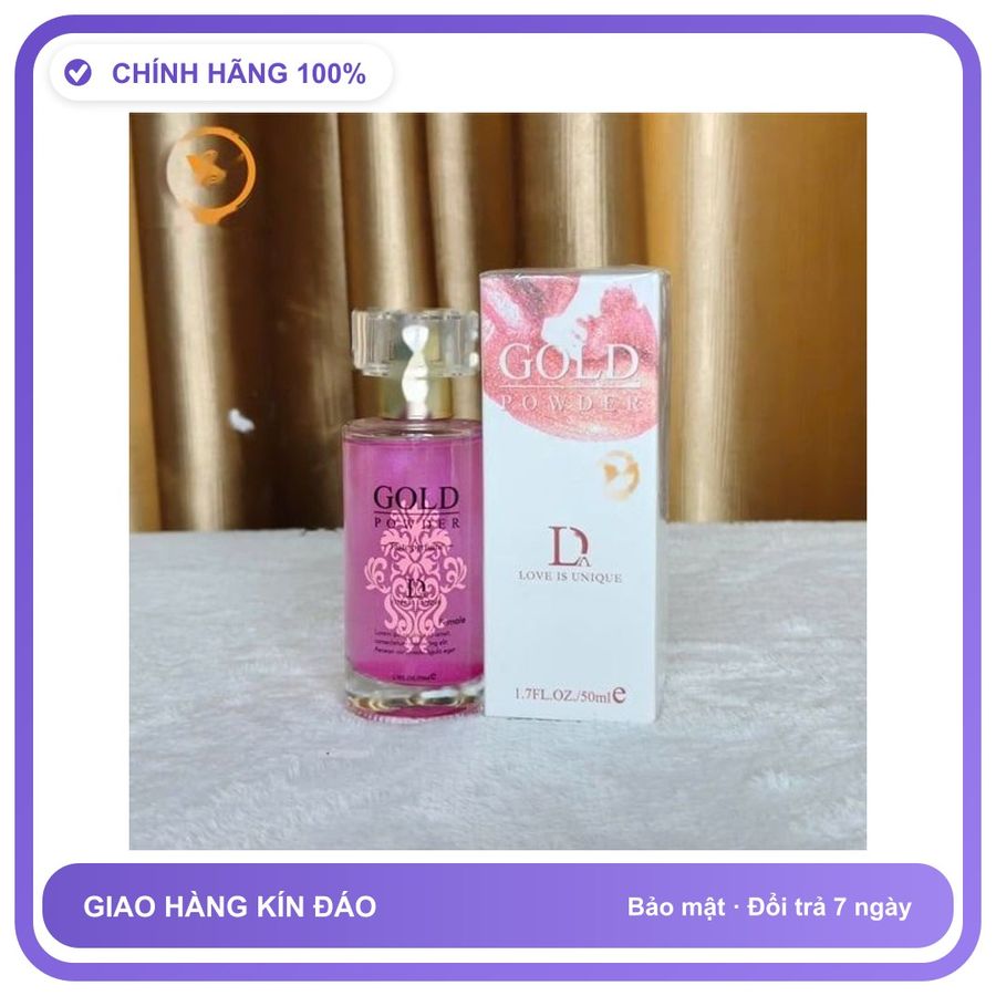 Nước Hoa Tăng Sinh Lý Nam Và Nữ cực mạnh Gold Powder D - Hương Quyến Rũ Cuốn Hút Chính Hãng An Toàn Tiện Lợi Giao Nhanh Toàn Quốc Mẫu Chuẩn