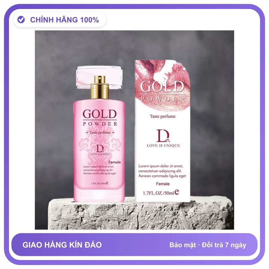 Nước Hoa Tăng Sinh Lý Nam Và Nữ cực mạnh Gold Powder D - Hương Quyến Rũ Cuốn Hút Chính Hãng An Toàn Tiện Lợi Giao Nhanh Toàn Quốc Bản Mới