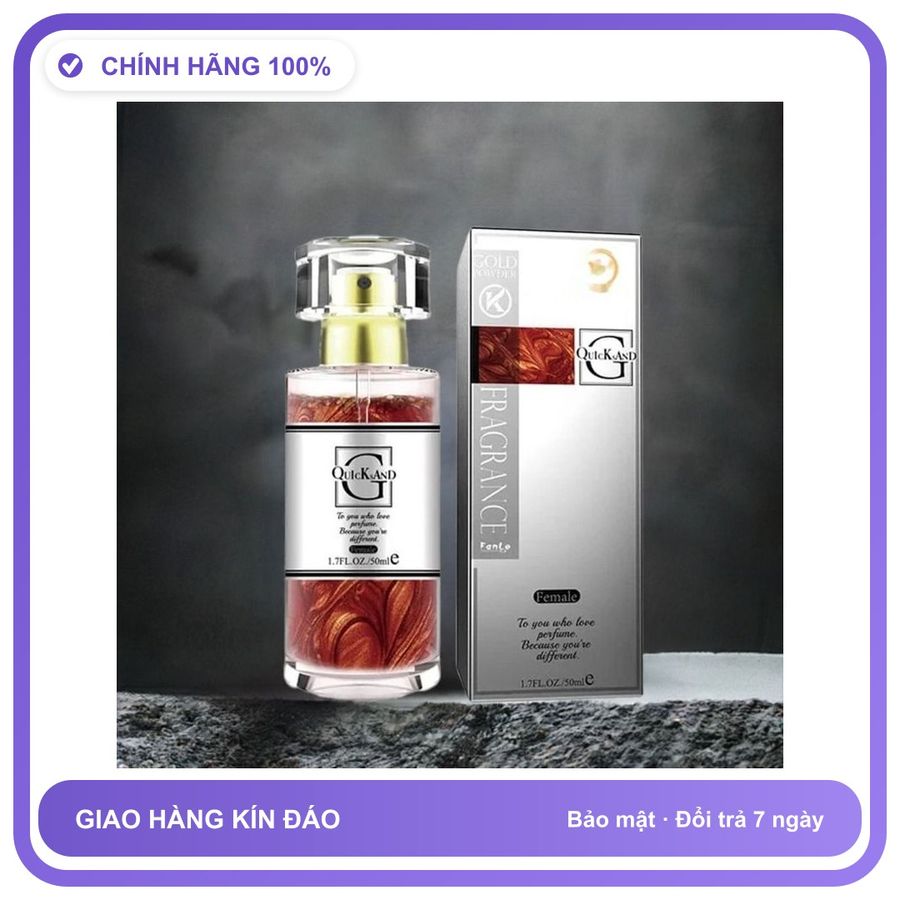 Nước Hoa Tăng Sinh Lý Nam Và Nữ cực mạnh Quicksand hàng Chai 50ml - Hương Quyến Rũ Cuốn Hút Bản Tiêu Chuẩn