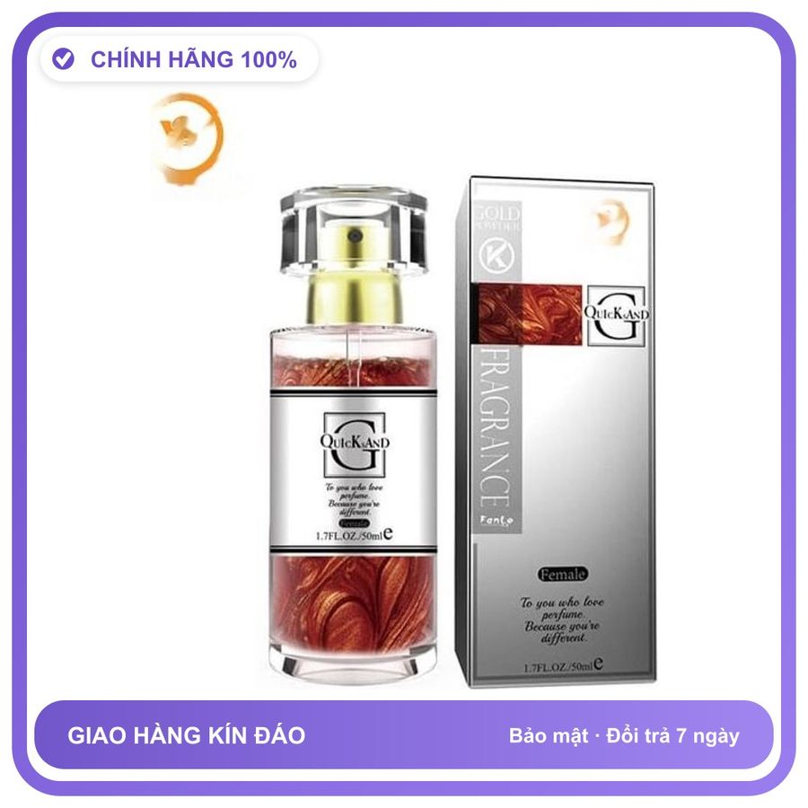 Nước Hoa Tăng Sinh Lý Nam Và Nữ cực mạnh Quicksand hàng Chai 50ml - Hương Quyến Rũ Cuốn Hút Chính Hãng An Toàn Tiện Lợi Giao Nhanh Toàn Quốc Loại Tốt
