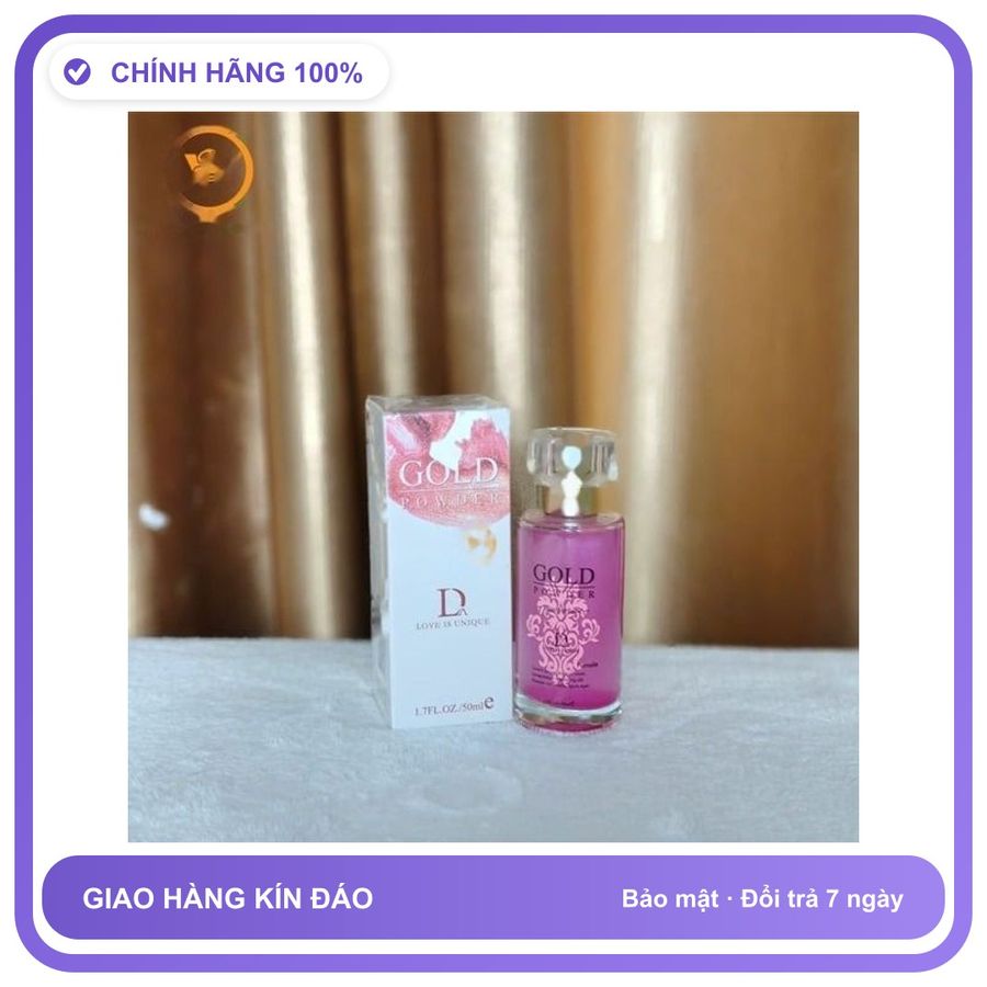 Nước Hoa Tăng Sinh Lý Nam Và Nữ cực mạnh Gold Powder D - Hương Quyến Rũ Cuốn Hút Hàng Nhập Khẩu Mẫu Mới