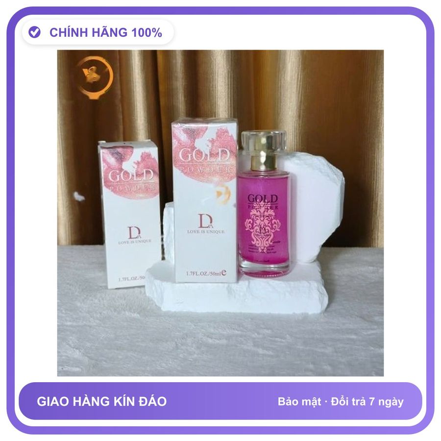 Nước Hoa Tăng Sinh Lý Nam Và Nữ cực mạnh Gold Powder D - Hương Quyến Rũ Cuốn Hút Chính Hãng An Toàn Tiện Lợi Giao Nhanh Toàn Quốc Hàng Tuyển