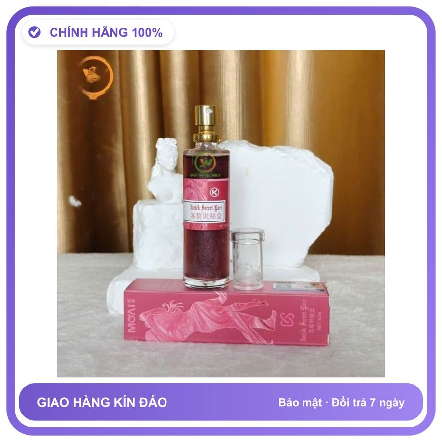 Nước Hoa Tăng Sinh Lý Nam Và Nữ cực mạnh Zurich Secret Love Chai 30ml - Hương Quyến Rũ Cuốn Hút Cao Cấp