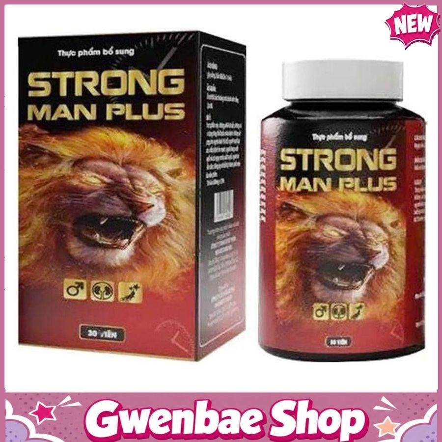Strong Man Plus - Viên Uống Cải Thiện Sinh Lý Nam (Hộp 30 Viên) Gwenshop Chính Hãng