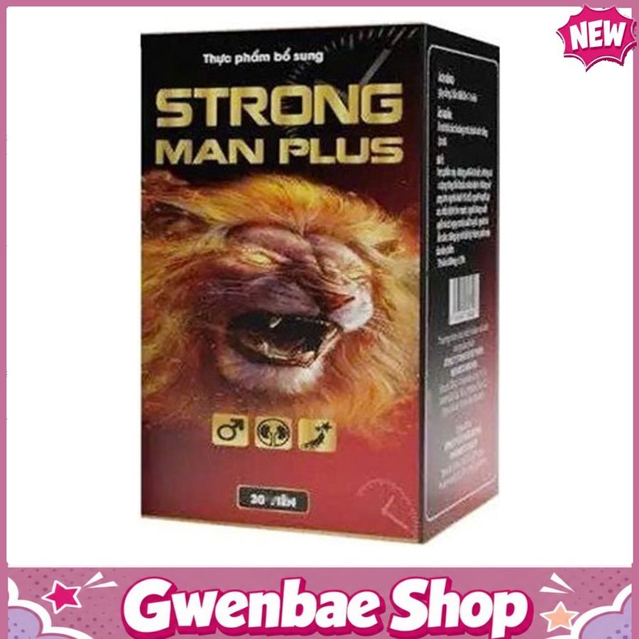 Strong Man Plus - Viên Uống Cải Thiện Sinh Lý Nam (Hộp 30 Viên) Gwenshop Chính Hãng Mẫu Mới