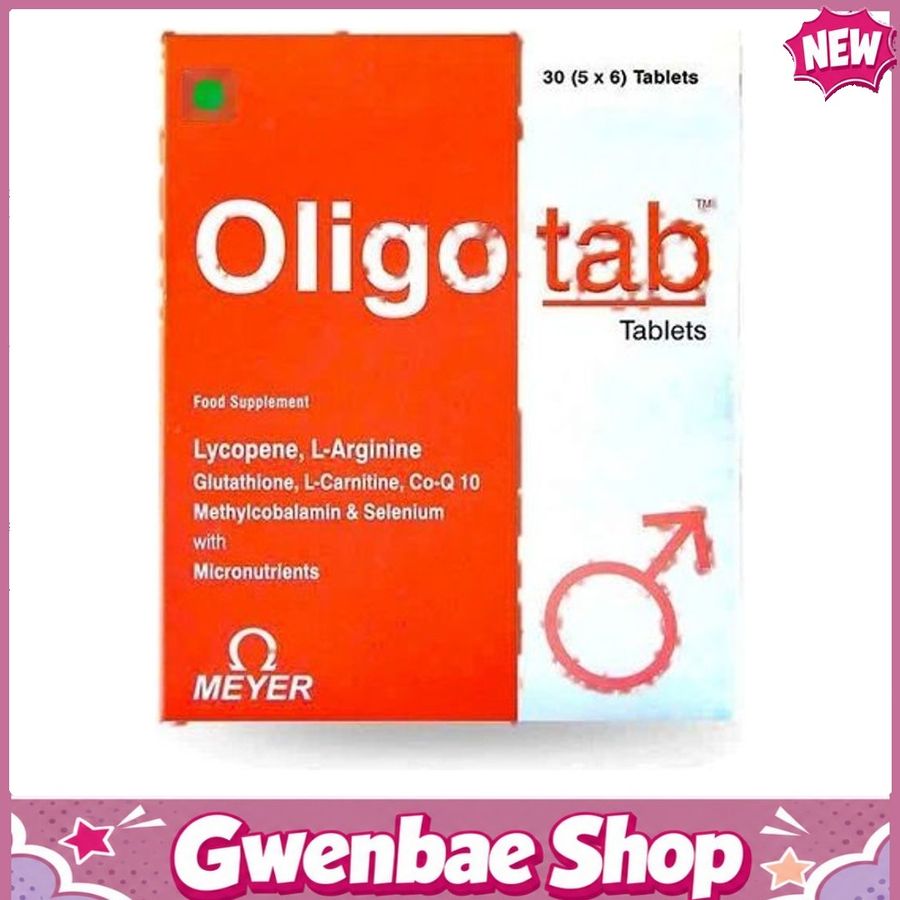 Oligotab Tablets - Dành Cho Nam Giới Trưởng Thành Đang Có Kế Hoạch Sinh Con (Hộp 30 Viên) Gwenshop Chính Hãng