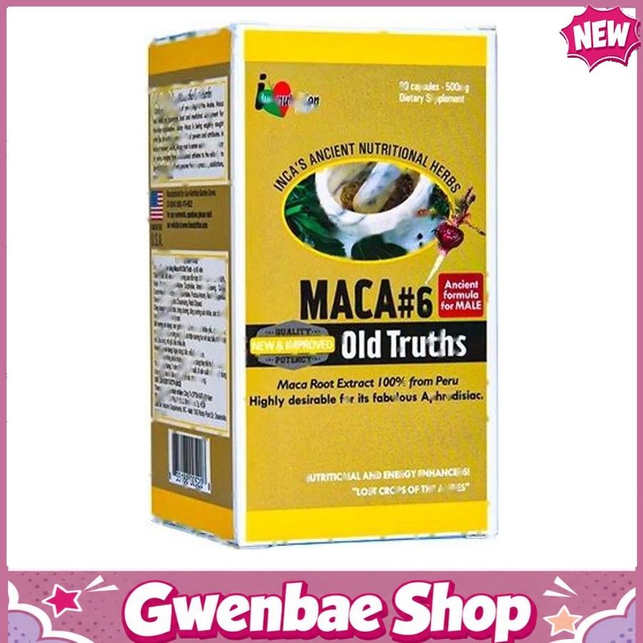 Maca #6 Old Truths - Hỗ Trợ Bổ Thận, Tráng Dương (Hộp 60 Viên) Gwenshop Chính Hãng Mẫu Mới