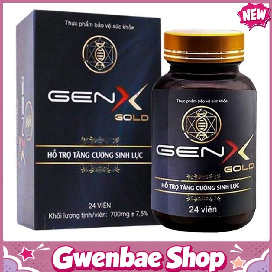Gen X Gold - Hỗ Trợ Tăng Cường Sinh Lực (Hộp 24 Viên) Gwenshop Chính Hãng
