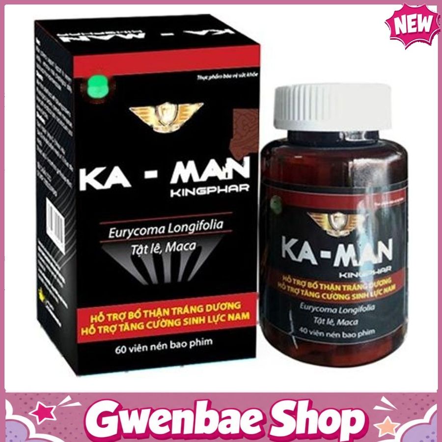 Ka-Man Kingphar - Hỗ Trợ Cải Thiện Sinh Lý Nam Giới (Hộp 40 Viên) Gwenshop Chính Hãng