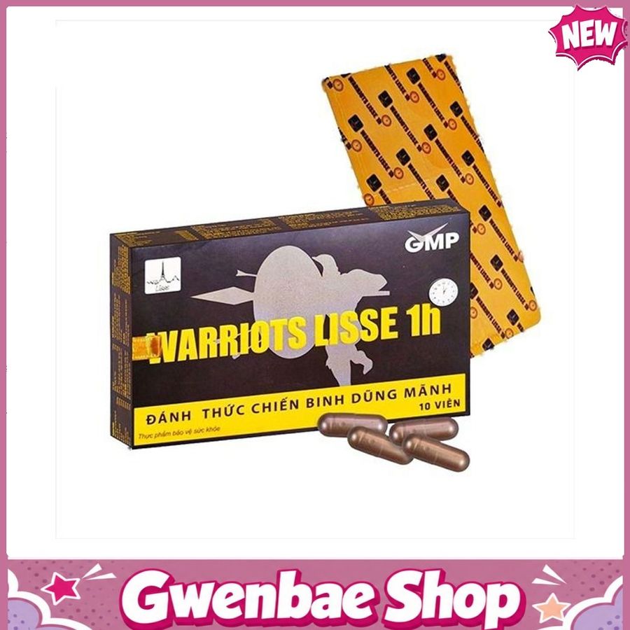 Warriots Lisse 1h - Hỗ Trợ Tăng Cường Sức Khỏe Sinh Lực (Hộp 10 Viên) Gwenshop Chính Hãng