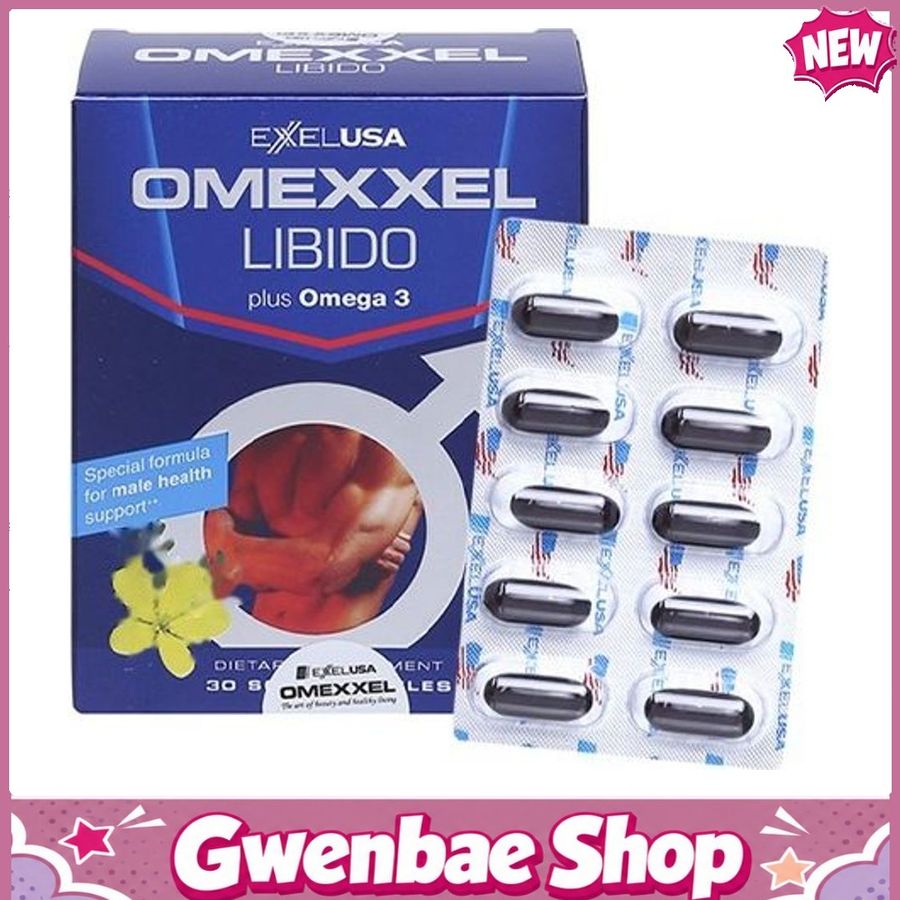 Omexxel Libido Plus Omega 3 - Hỗ Trợ Tăng Tiết Testosterone (Hộp 30 Viên) Gwenshop Chính Hãng