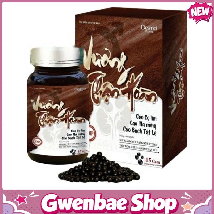 Vương Thận Hoàn - Hỗ Trợ Bổ Thận, Giúp Phái Mạnh Lấy Lại Sự Tự Tin (Hộp 15g) Gwenshop Chính Hãng