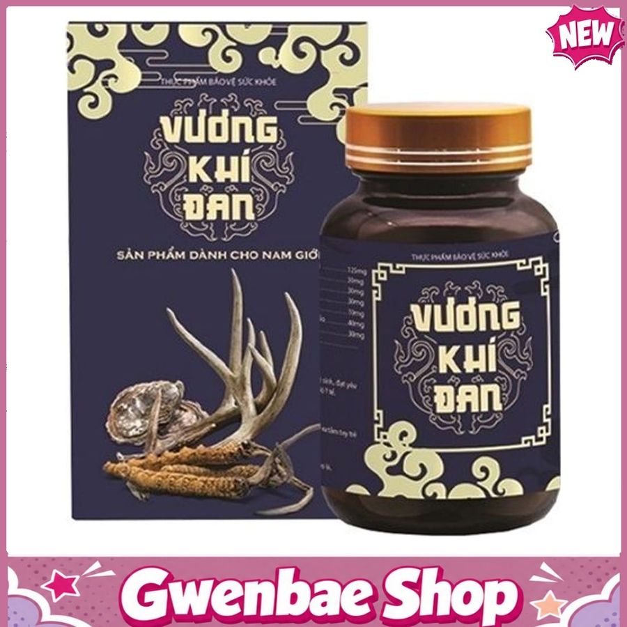 Vương Khí Đan - Hỗ Trợ Tăng Cường Khả Năng Sinh Lý, Giảm Tiểu Đêm (Hộp 90 Viên) Gwenshop Chính Hãng