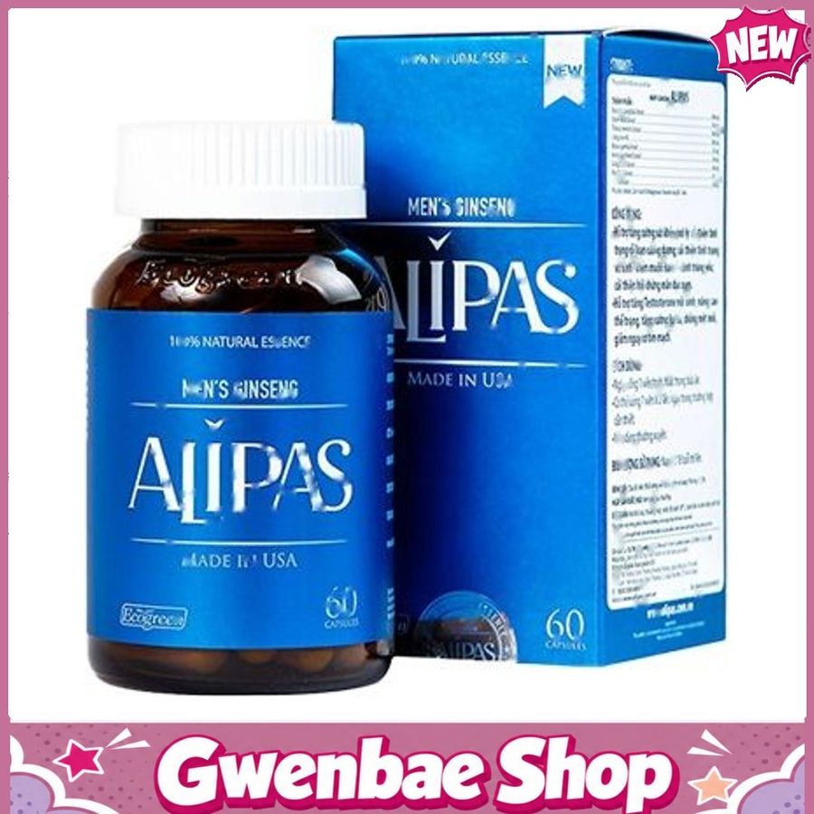 Viên Uống Sâm ALIPAS - Hỗ Trợ Tăng Cường Sinh Lực Phái Mạnh Gwenshop Chính Hãng