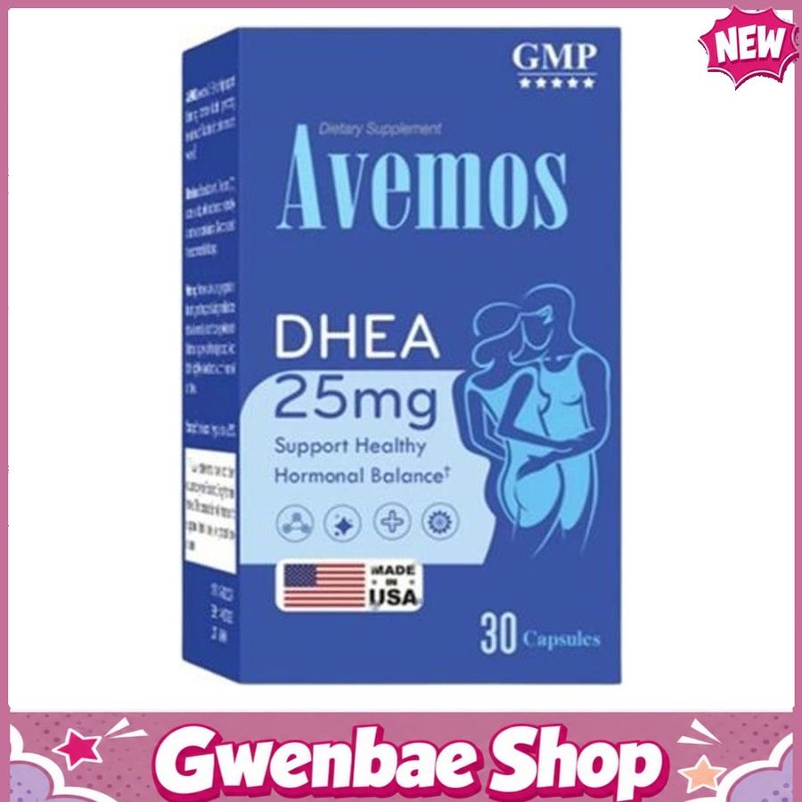 Avemos DHEA 25mg - Hỗ Trợ Sinh Lý Cho Nam Và Nữ Gwenshop Chính Hãng Hàng Nhập Khẩu