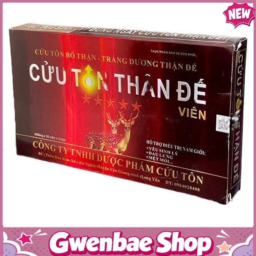 Cửu Tôn Thận Đế - Hỗ Trợ Cải Thiện Sinh Lý Nam Giới Gwenshop Chính Hãng Hàng Nhập Khẩu