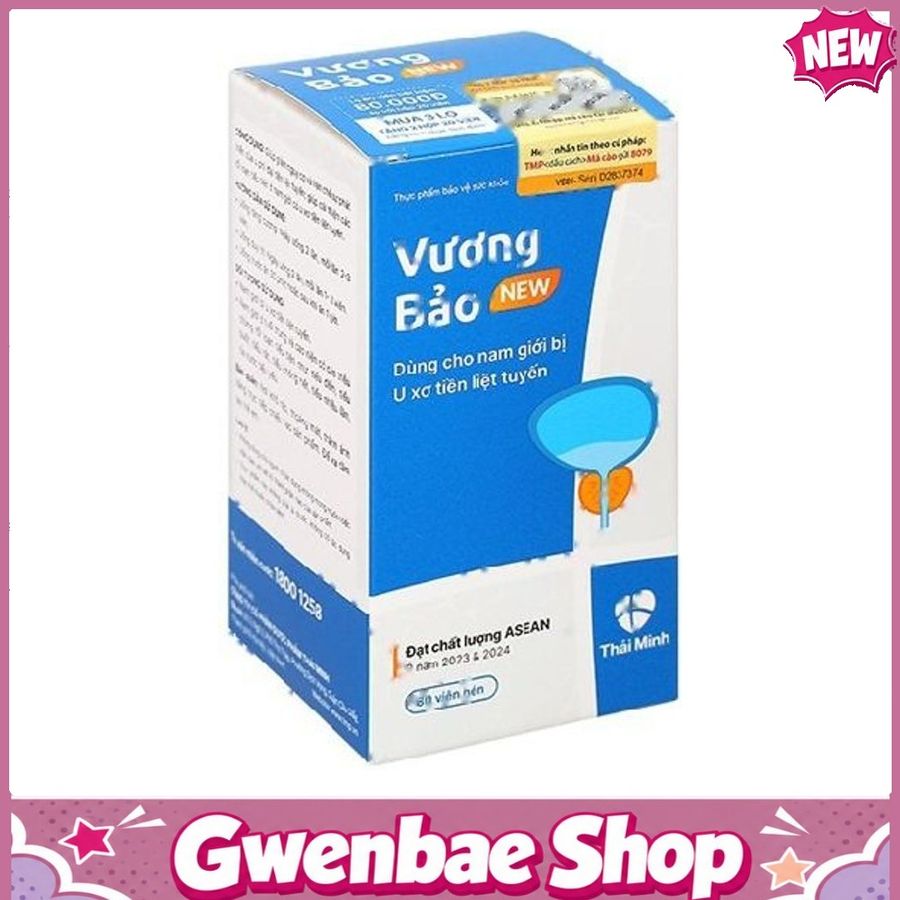 Vương Bảo New - Dùng Cho Nam Giới Bị U Xơ Tiền Liệt Tuyến Gwenshop Chính Hãng Mẫu Mới