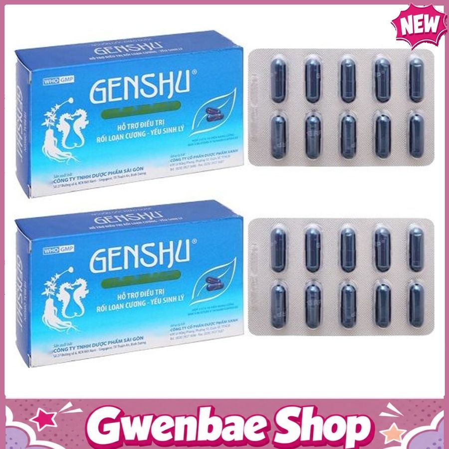 Viên Sinh Lý Genshu - Giúp Bổ Thận, Tráng Dương & Yếu Sinh Lý (Hộp 30 Viên) Gwenshop Chính Hãng Hàng Nhập Khẩu