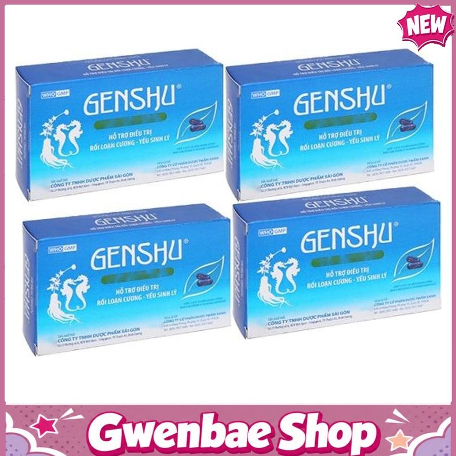 Viên Sinh Lý Genshu - Giúp Bổ Thận, Tráng Dương & Yếu Sinh Lý (Hộp 30 Viên) Gwenshop Chính Hãng Mẫu Mới