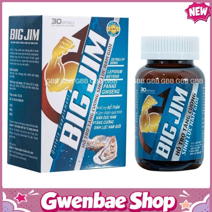 Big Jim Bổ Thận, Tăng Cường Sinh Lý Nam Giới Gwenshop Chính Hãng Hàng Nhập Khẩu