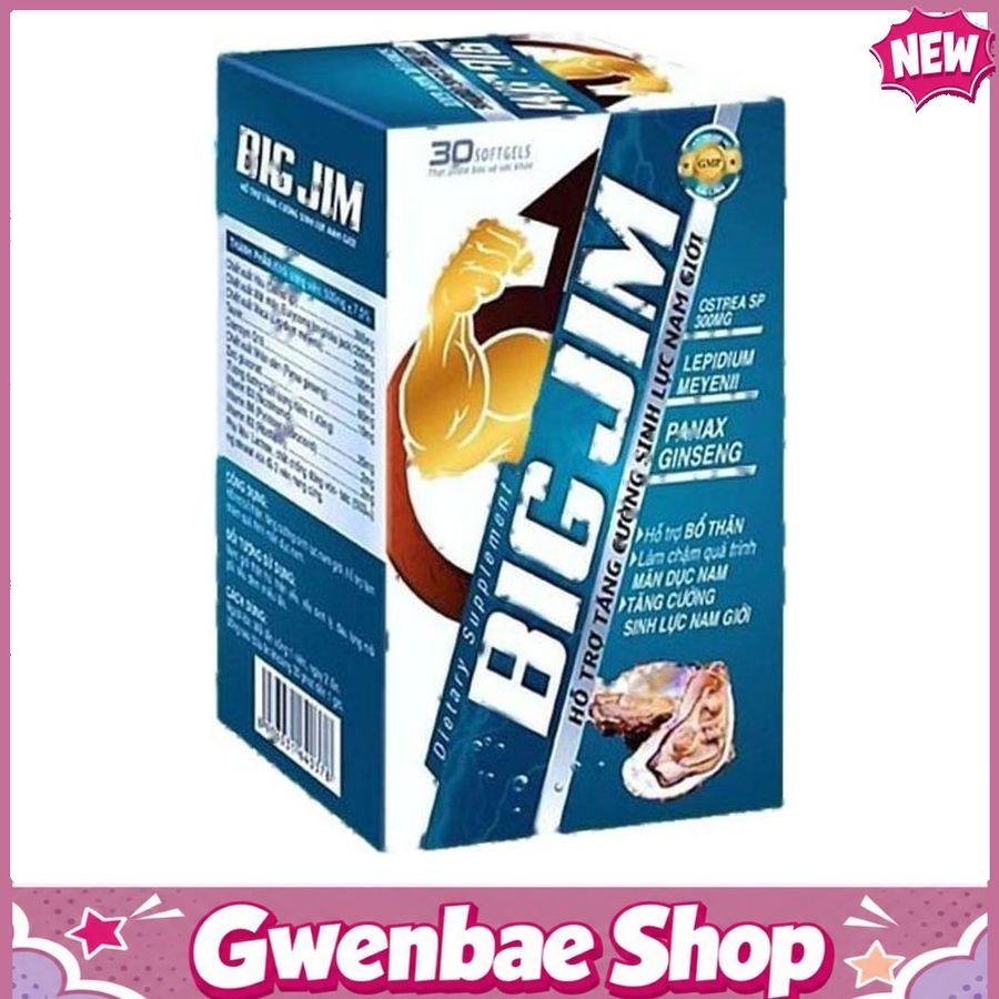 Big Jim Bổ Thận, Tăng Cường Sinh Lý Nam Giới Gwenshop Chính Hãng Bản Tiêu Chuẩn