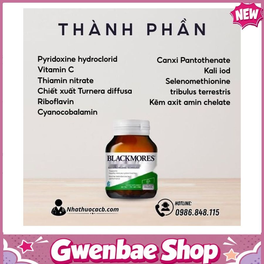 Blackmores Multivitamin For Men Giúp Cải Thiện Sinh Lý Nam Gwenshop Chính Hãng Loại Tốt