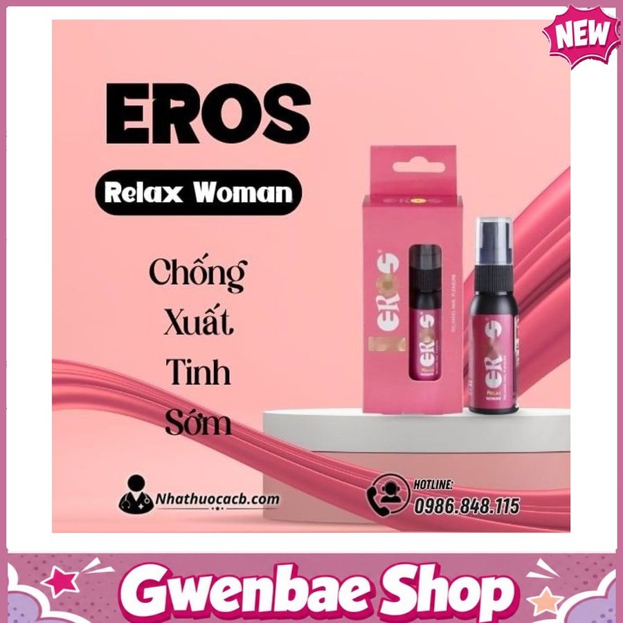 Chai Xịt EROS RELAX WOMAN Kéo Dài Thời Gian Quan Hệ Gwenshop Chính Hãng Hàng Nhập Khẩu