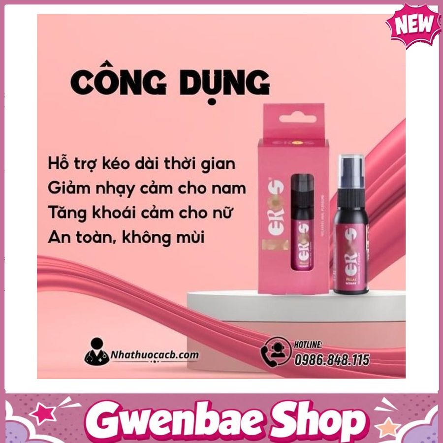 Chai Xịt EROS RELAX WOMAN Kéo Dài Thời Gian Quan Hệ Gwenshop Chính Hãng Bản Tiêu Chuẩn