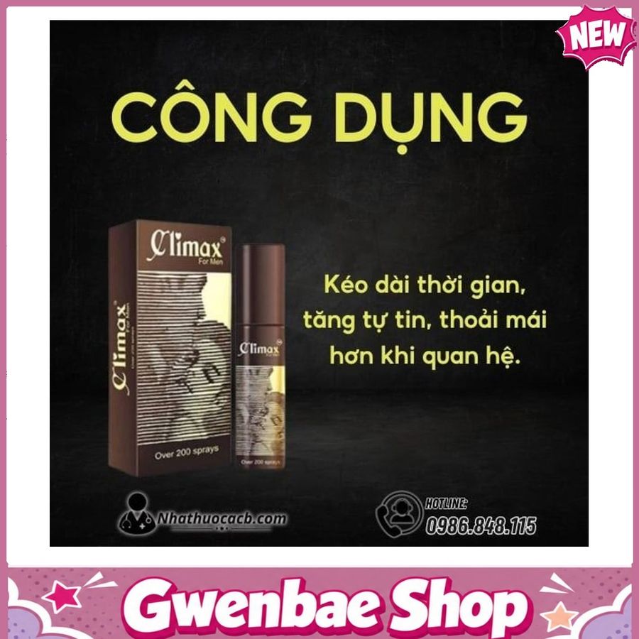 Climax Bí Quyết Giúp Phái Mạnh Lấy Lại Bản Lĩnh Và Phong Độ Đỉnh Cao Gwenshop Chính Hãng Bản Tiêu Chuẩn
