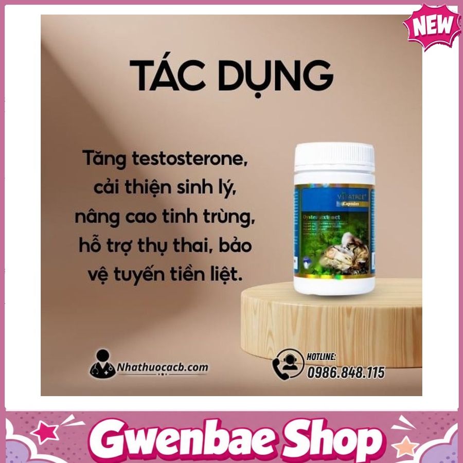 Đàn Ông Hiện Đại Vững Phong Độ Với Oyster Extract Vitatree Gwenshop Chính Hãng Bản Tiêu Chuẩn