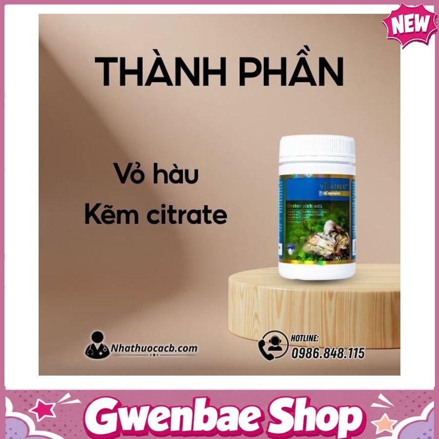 Đàn Ông Hiện Đại Vững Phong Độ Với Oyster Extract Vitatree Gwenshop Chính Hãng Loại Tốt